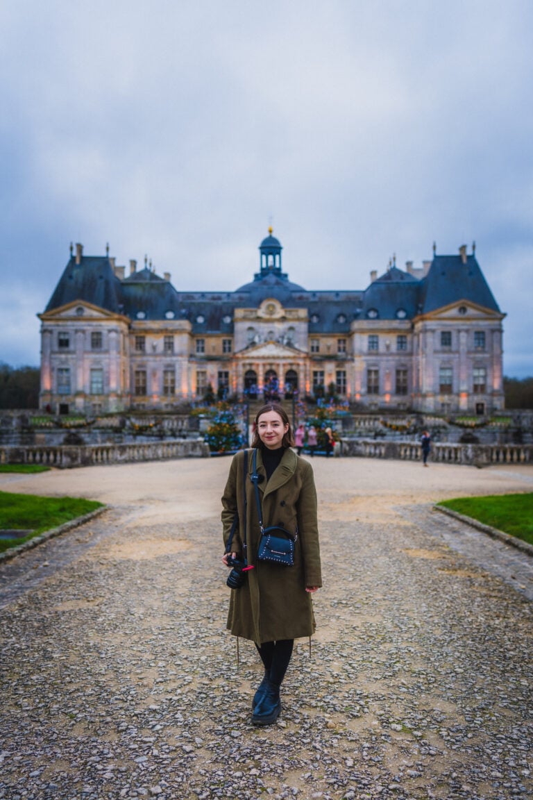 sophie nadeau at vaux le vicomte christmas