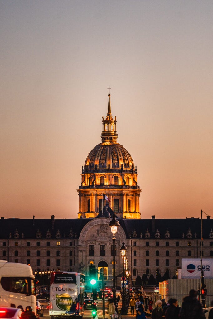 les invalides at sunset