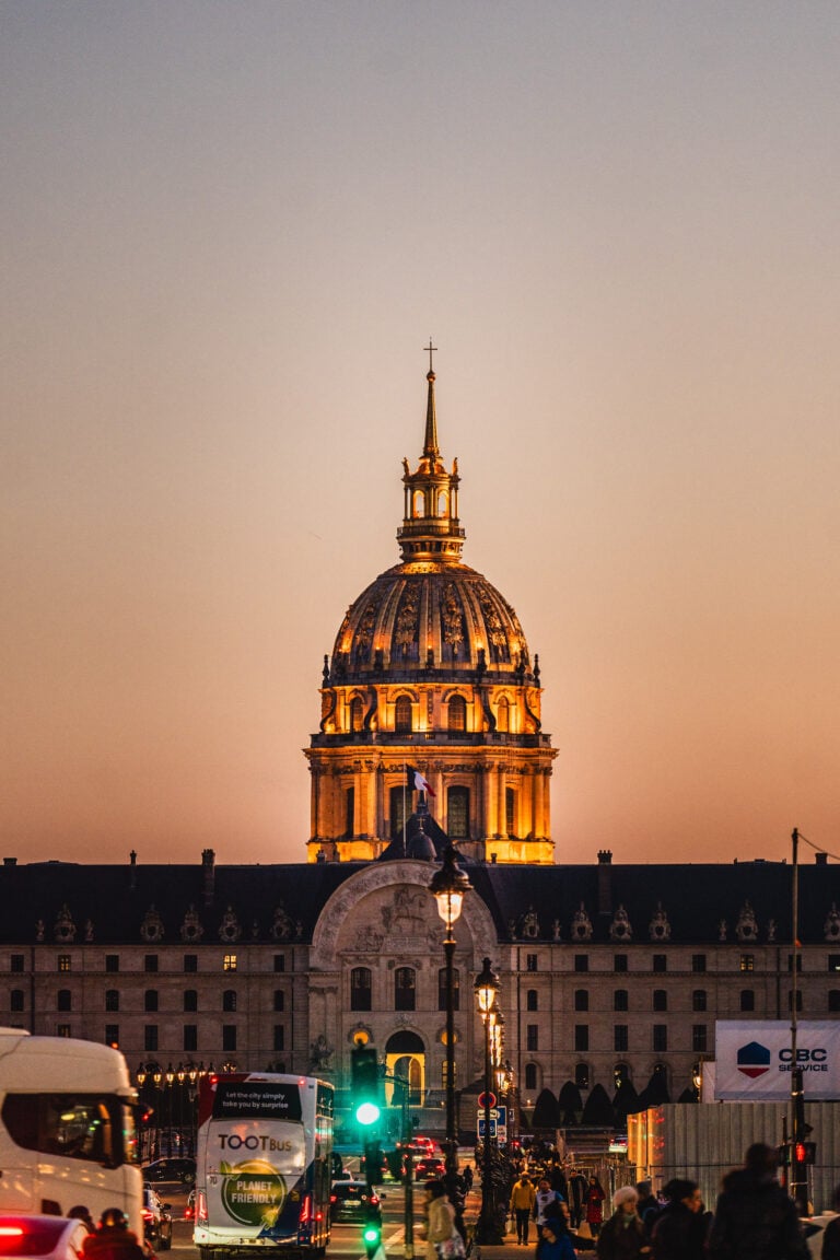 les invalides at sunset