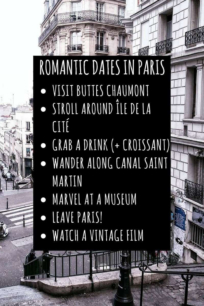 romantic dates in paris that aren't actually cliché