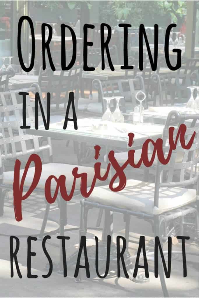 how to order in a parisian restaurant like a local