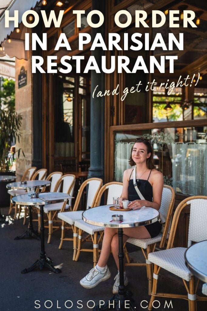 how to oder in Paris restaurant (and get it right!)