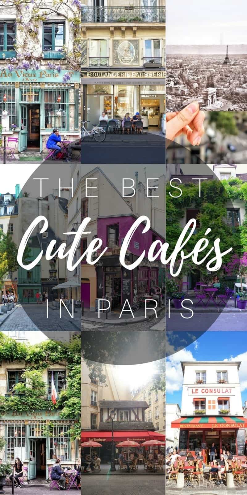 the best cute cafés in Paris, France!