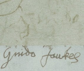 guy fawkes signature