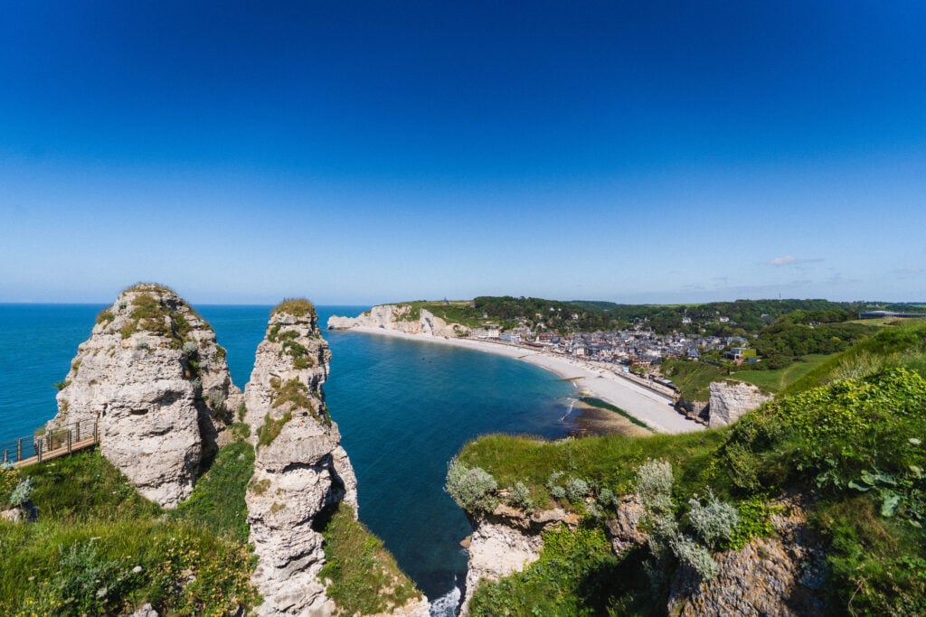 hike to a viewpoint etretat