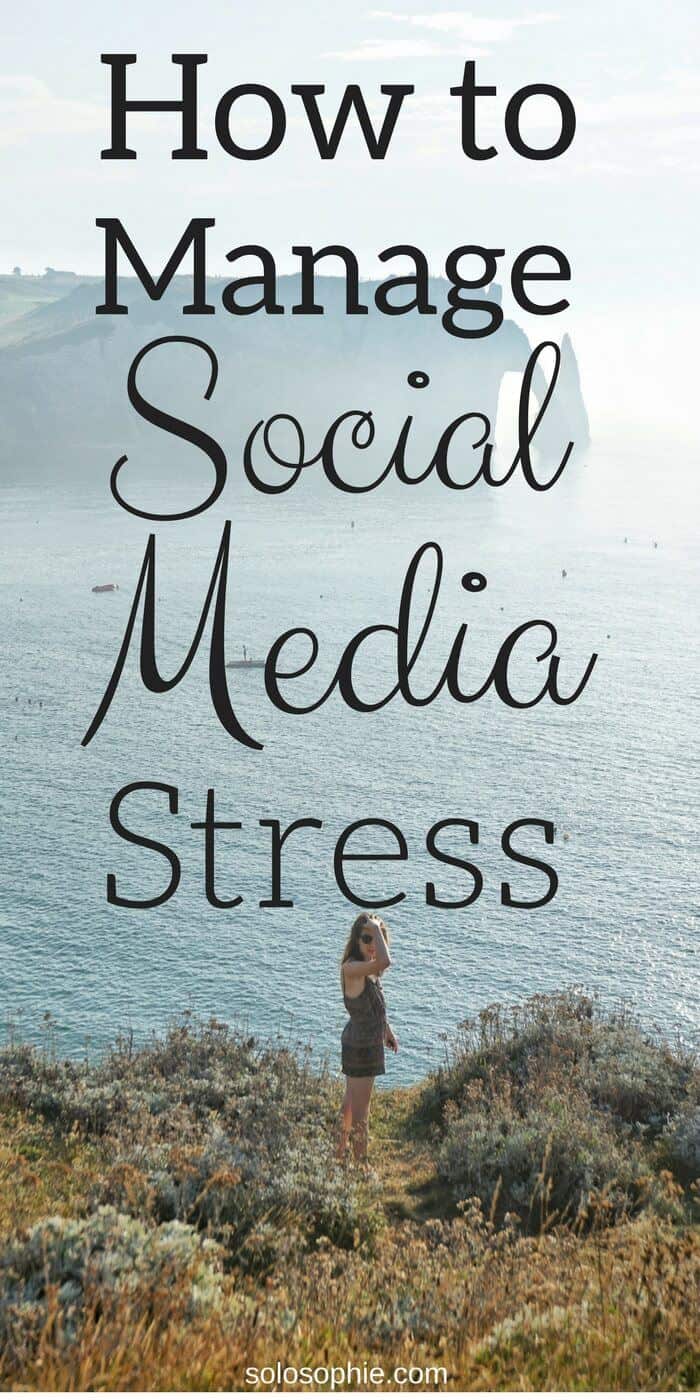 how to manage social media stress