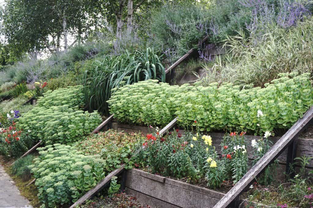 landscaped gardens Parc Andre Citroen, 15e arrondissement, Paris, France