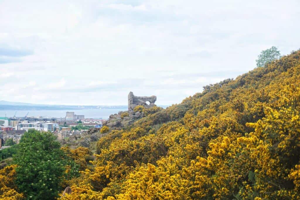 Ruins of Saint Anthony's Chapel, Holyrood Park, Edinburgh, Scotland