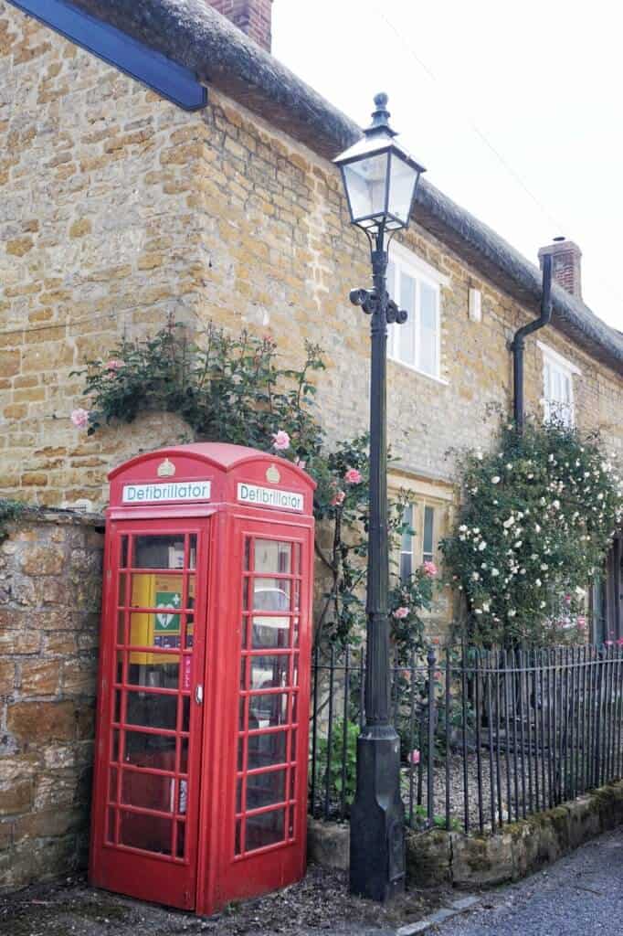 Old Telephone Box and Lampost, Hinton St George, Somerset, England (things to see, do and visit)