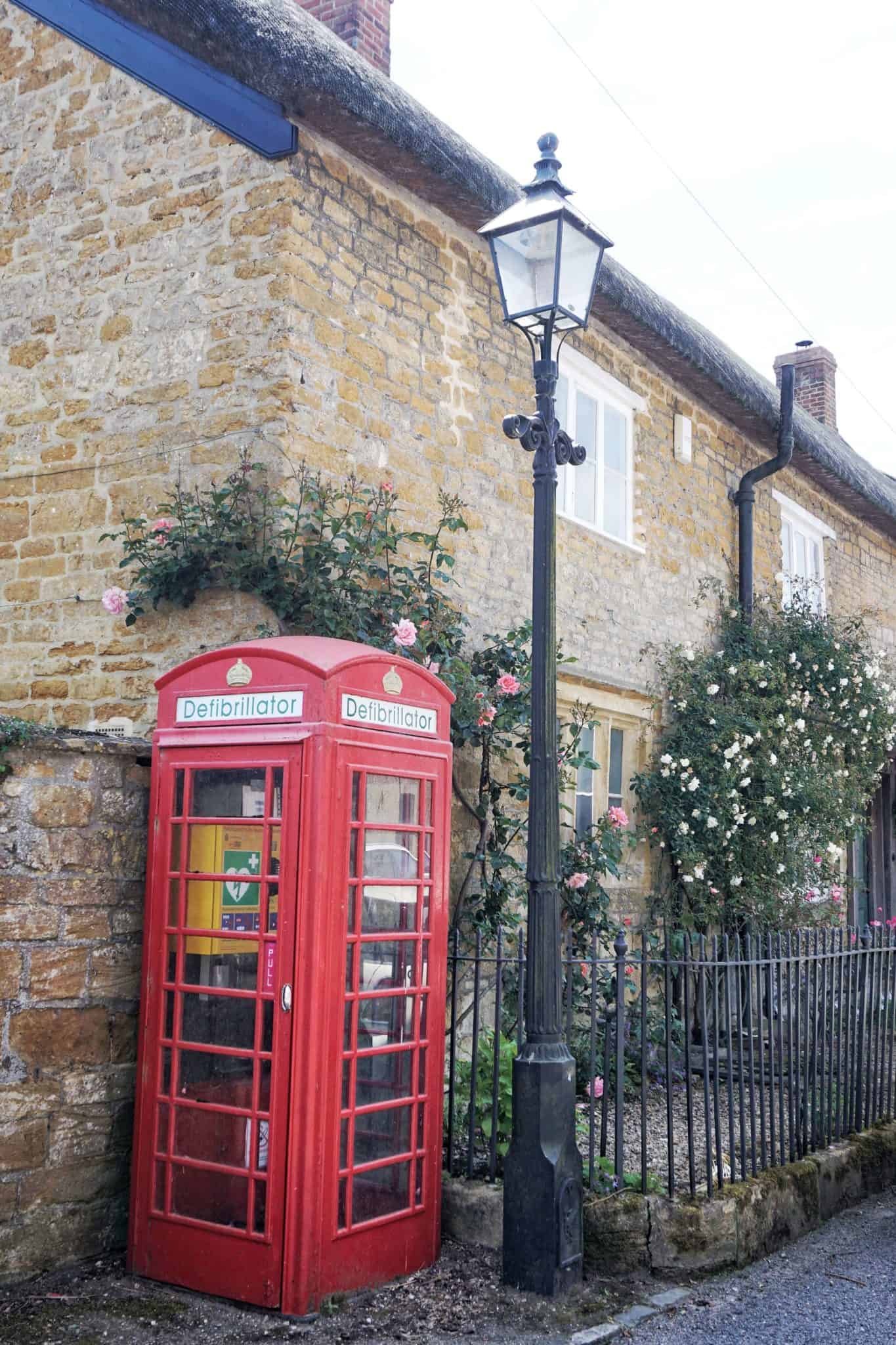 Old Telephone Box and Lampost, Hinton St George, Somerset, England (things to see, do and visit)
