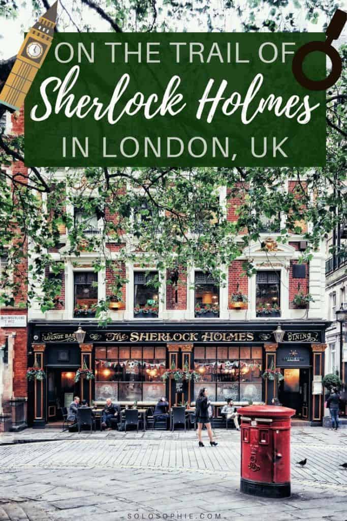 Ever wondered where you can find Sherlock Holmes in London, England? I've rounded up a list of the best places to spot inspiration from Conan Doyle's Masterpiece! Go on the trail of Dr Watson and Holmes at Baker Street, Madame Tussauds and more!