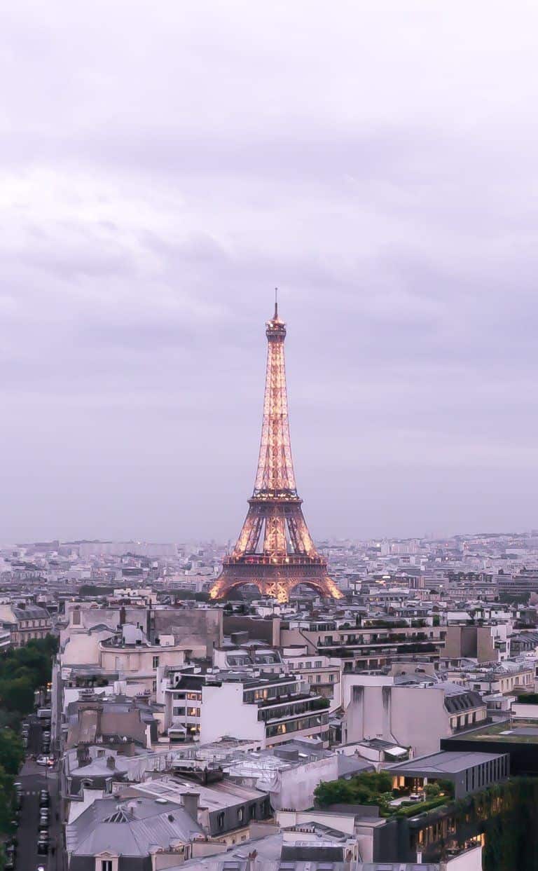 where to see the sunset in paris