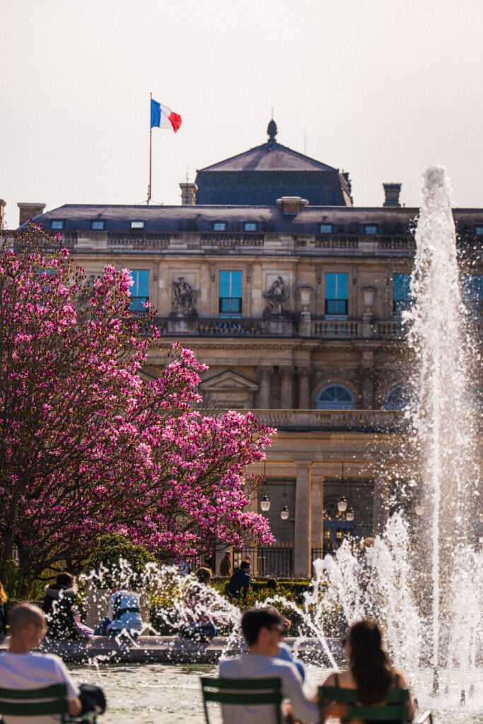 palais royal in the spring