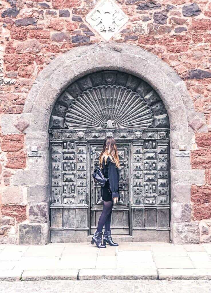 10 Cathedral Close, Exeter, Devon, England: the ancient door which inspired JK Rowling's 'room of requirement door' in Harry Potter