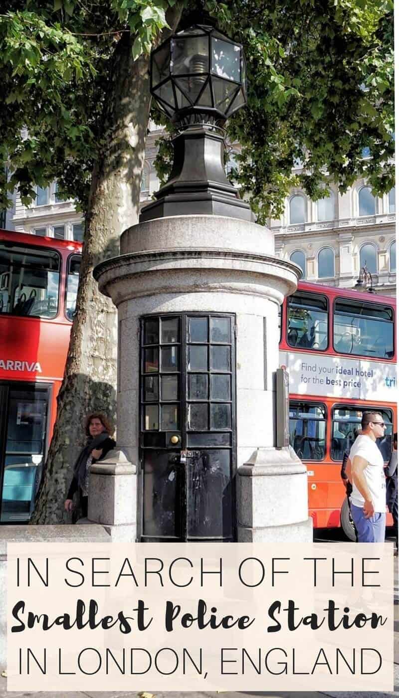 In search of the smallest police station in London, England!