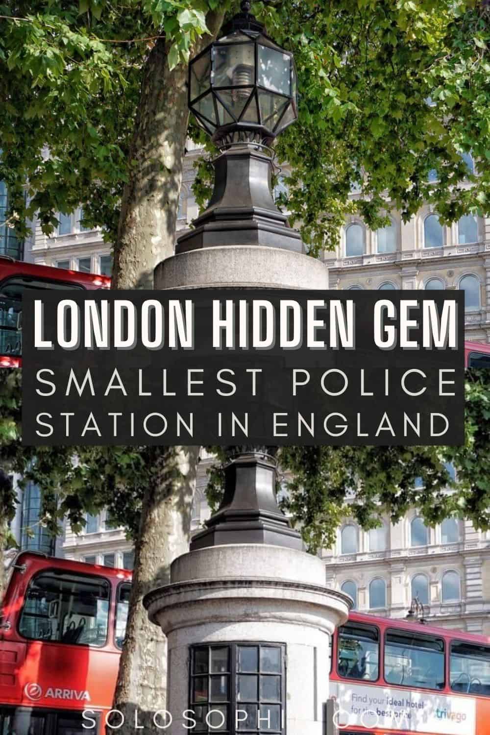 London hidden gems England/ In search of London's Smallest Police Station in Trafalgar Square