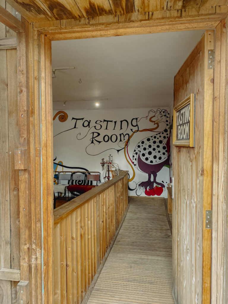 tasting room at cairn o mohr winery