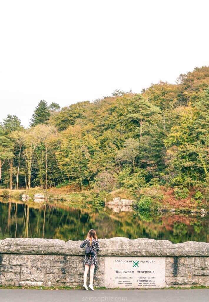 Burrator Reservoir: visiting the prettiest body of water in Dartmoor National Park, Devon, England: admiring the reflections