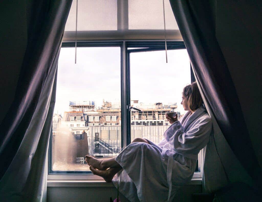 A luxury stay at One Aldwych: five-star hotel in central London, near Covent Garden, England: coffee with a view