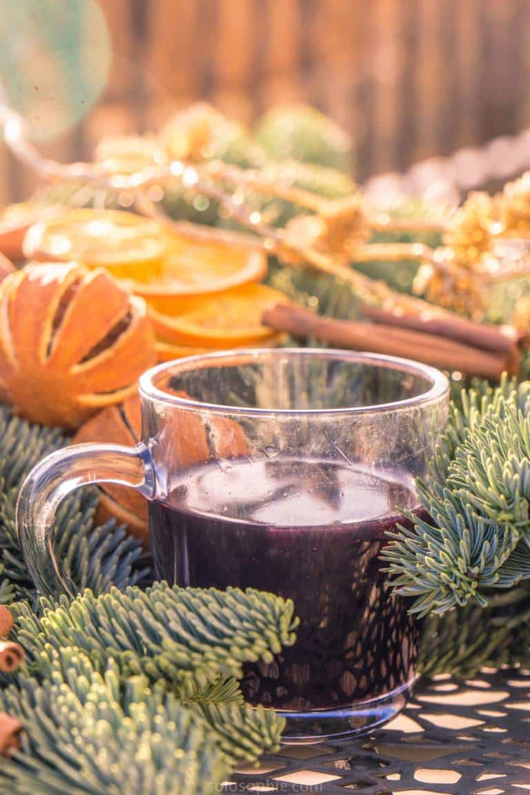 A taste of Europe: Christmas market mulled wine recipe and a history of Glühwein as well as the origins of mulled wine!