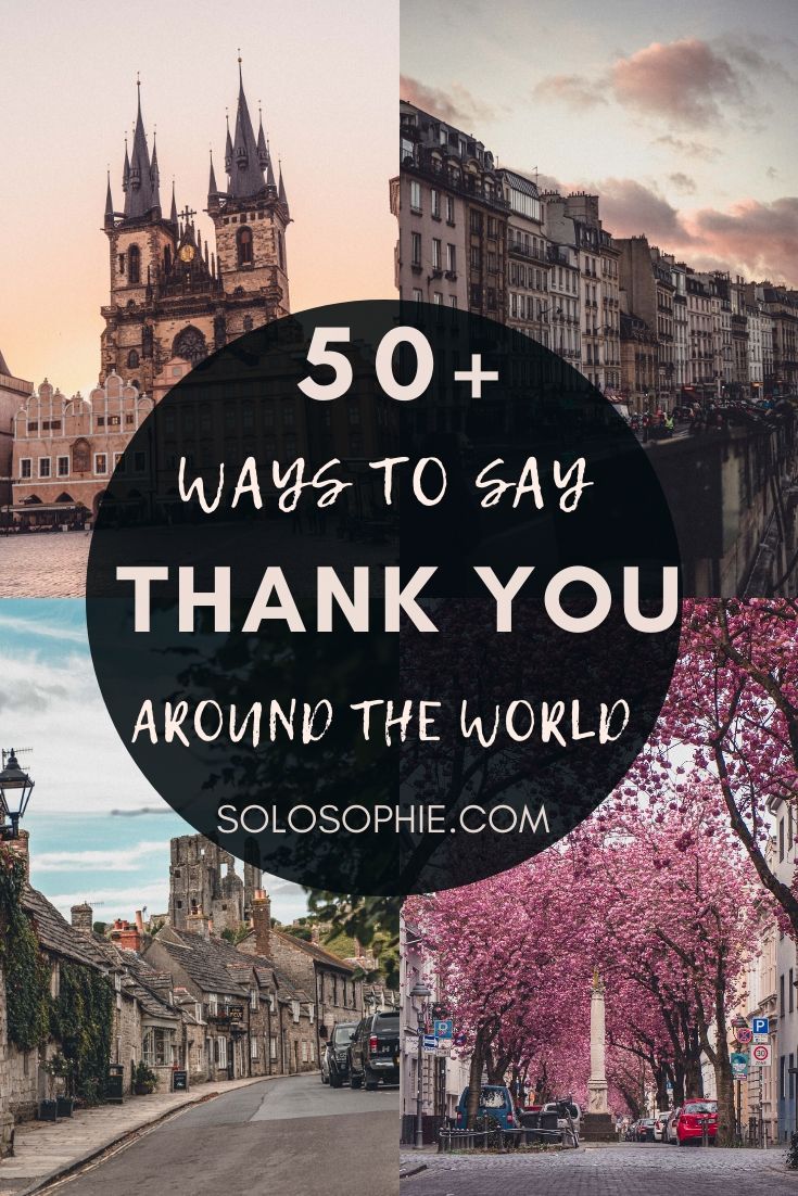 ‘Thanks’ or Thank you’ is one of the most important words and phrases to use on your travels so here's a little guide on how to say thank you in 50 languages from around the world (language guide)