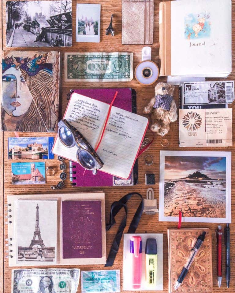 Travel Journal Ideas and Inspiration: tips tricks and practical advice for creating you voyage diary. Travel Journalling and Bullet Journal ideas for beginners!