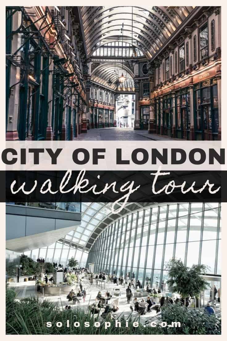 Free and self-guided London walking tour. Here's an itinerary for an easy guide to the City of London, UK capital city, England