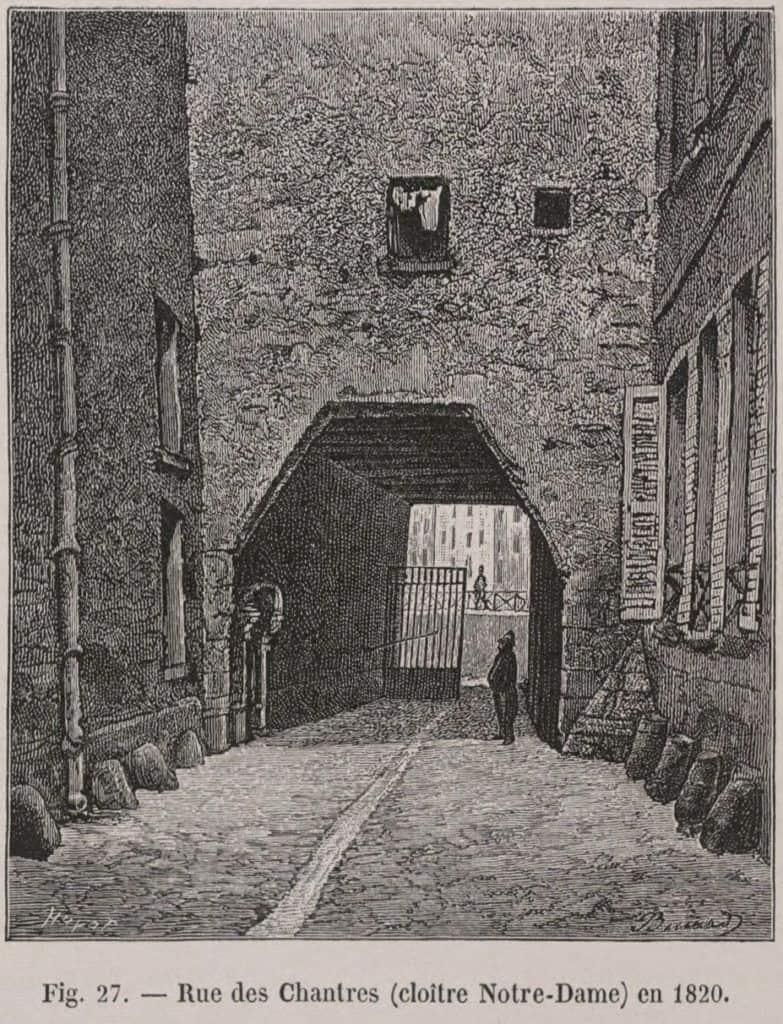 Rue des Chantres in 1820