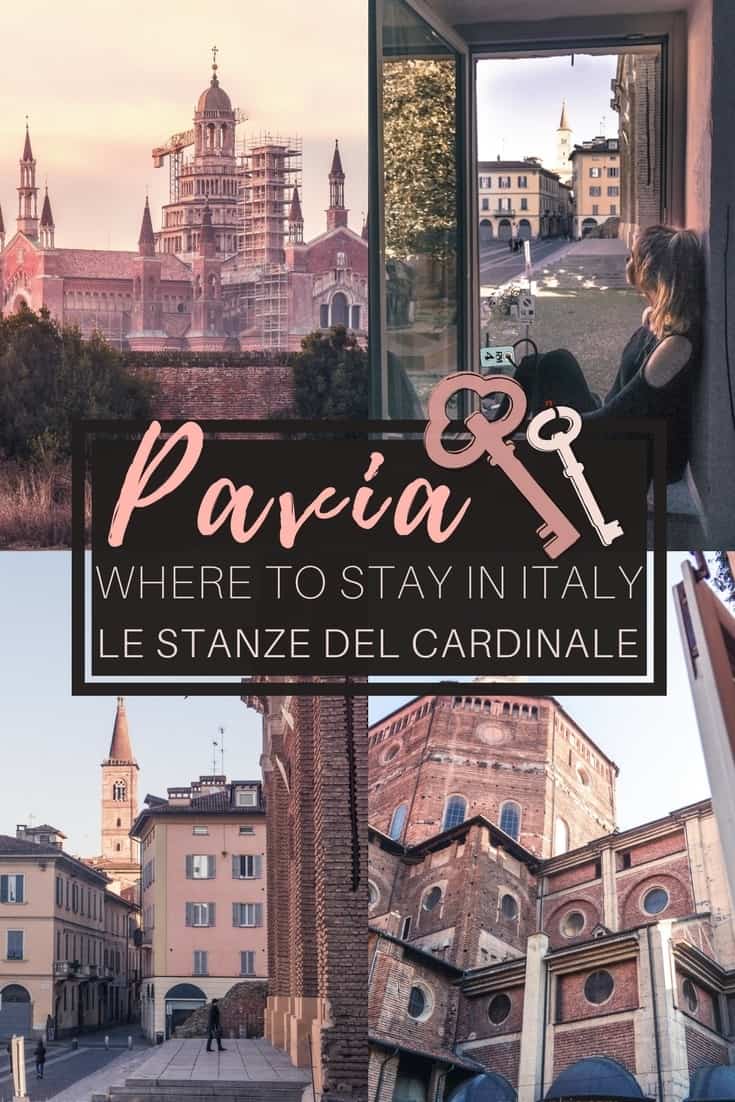 Where to stay in Pavia, Lombardy, Northern Italy. A complete review of staying in Le Stanze del Cardinale, a beautiful B&B in the heart of an ancient university town.