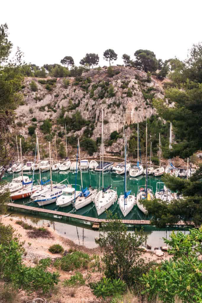Adventure in Provence, Southern France: hiking the calanques de Cassis in a National Park: secret port