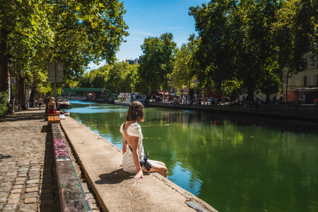 sophie nadeau along canal saint martin