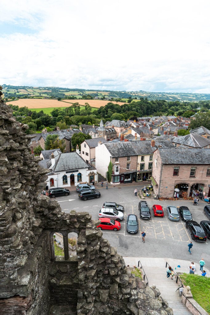 hay on wye view from castle