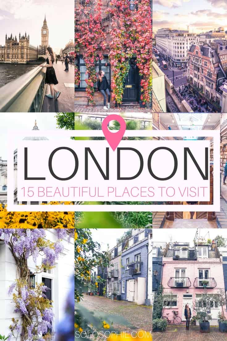 Breathtakingly beautiful places in London you won't want to miss on any visit to the capital of the UK (London, England). Some of the quirkiest and prettiest attractions you must visit!