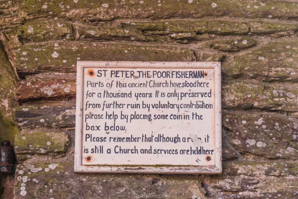 Ruined and abandoned Church of St Peter the Poor Fisherman, Revelstoke, South Hams, South Devon, England