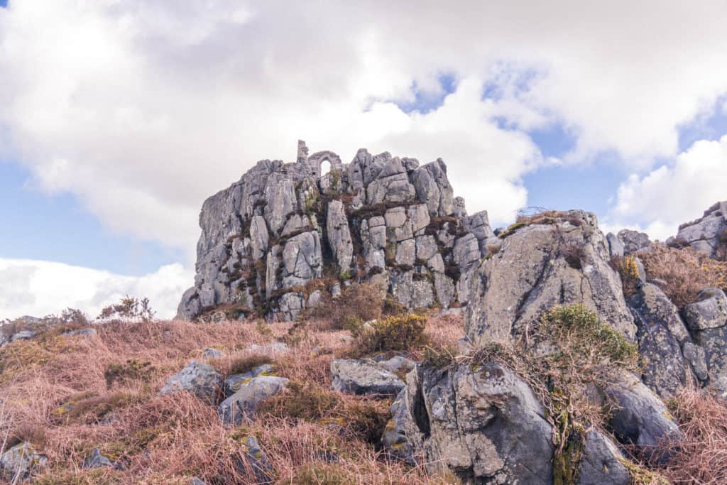 Medieval Ruins of Roche Chapel Dedicated to St Michael, Cornwall, England