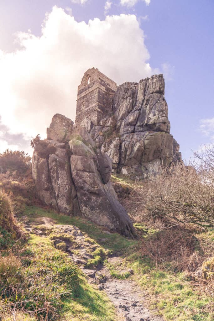 Medieval Ruins of Roche Chapel Dedicated to St Michael, Cornwall, England