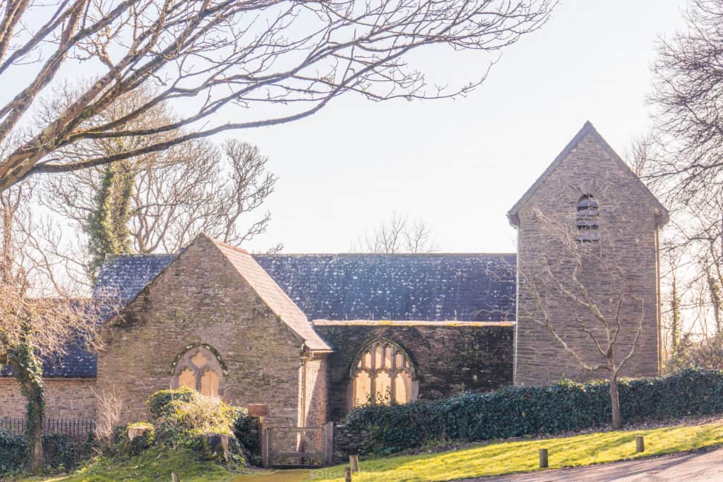 Ruined and abandoned Church of St Peter the Poor Fisherman, Revelstoke, South Hams, South Devon, England