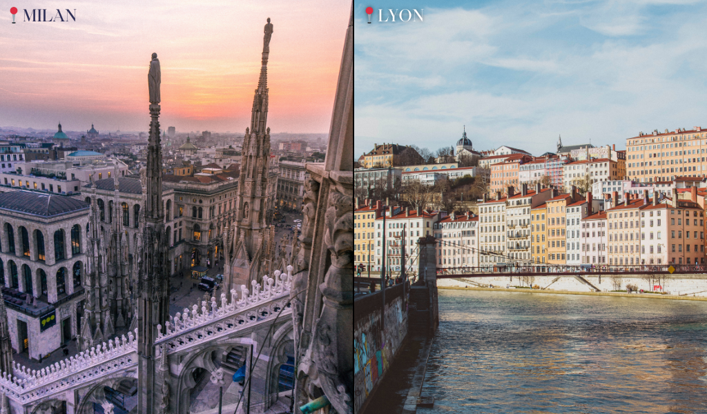 Italy vs France: which should you choose? Milan and Lyon