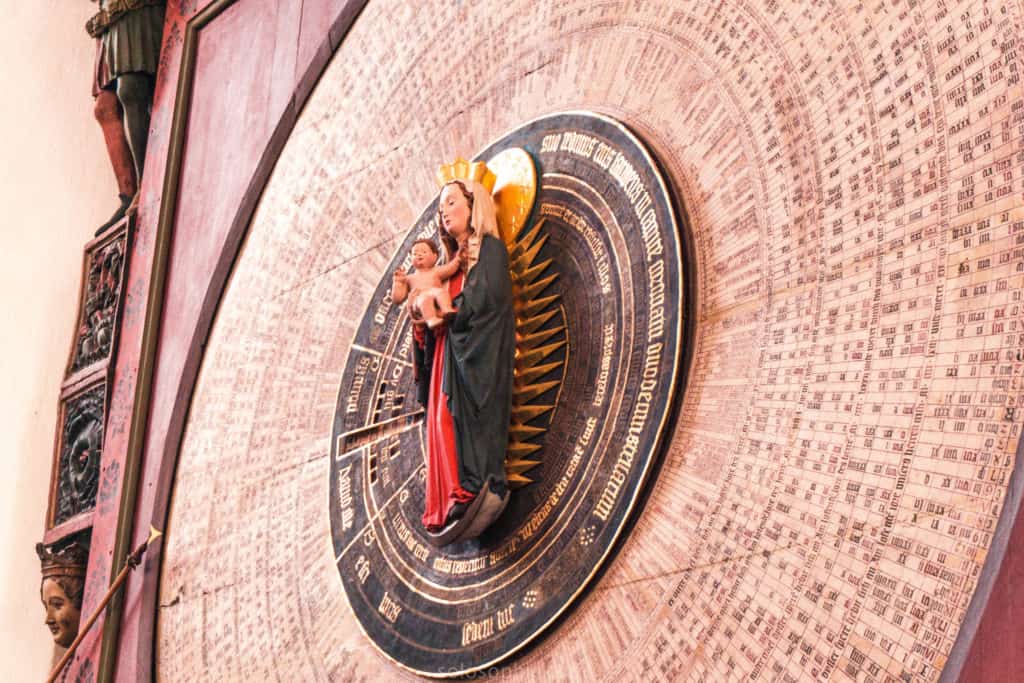 Gdansk astronomical clock: 15th-century wooden clock in Northern Poland