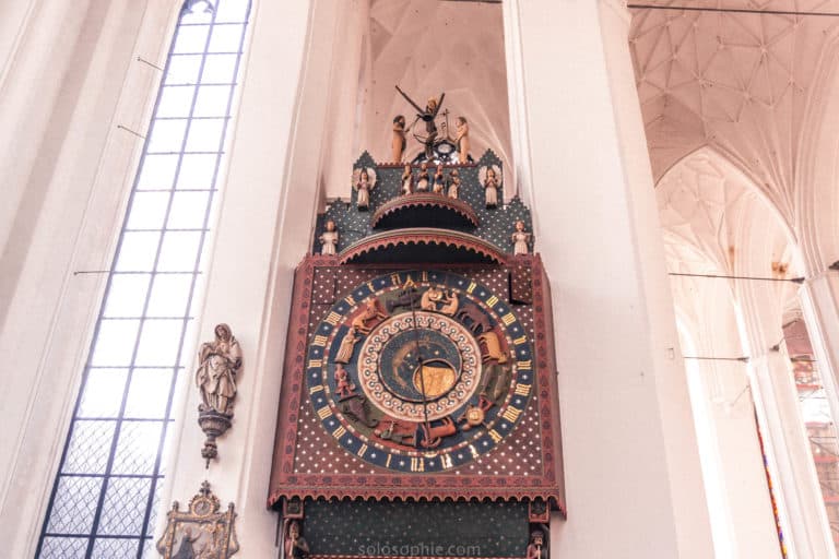 Gdansk astronomical clock: 15th-century wooden clock in Northern Poland