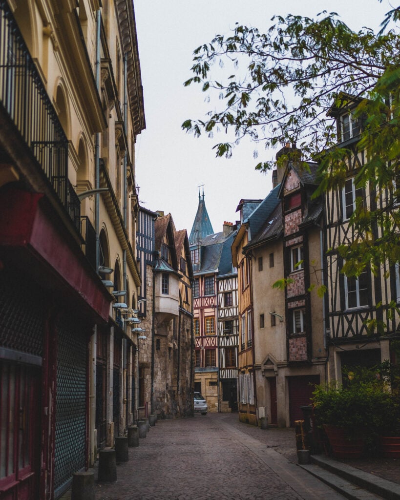 beautiful timber architecture in rouen