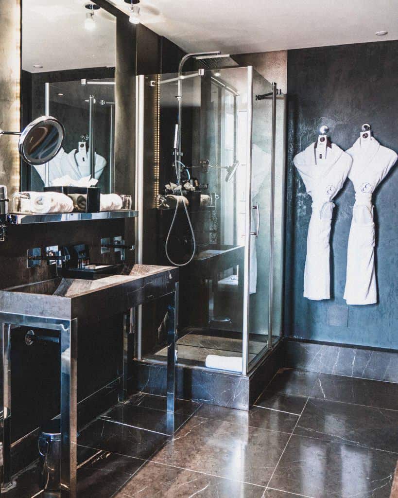Bathroom with bathrobes, La Cour des Consuls Hotel & Spa Review: A Luxury Stay in Toulouse, France