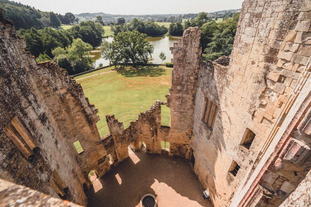 Old Wardour Castle, near Tisbury in Wiltshire, England