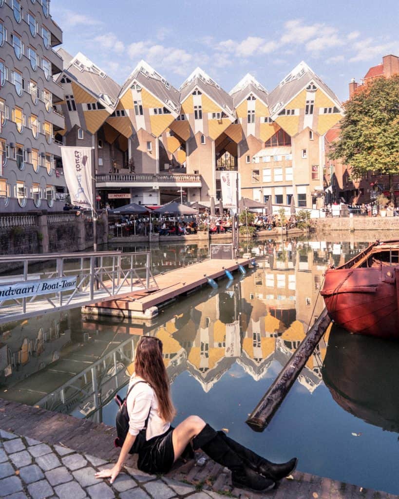 Free & Self-Guided Rotterdam Walking Tour, Holland, the Netherlands. How to spend one day in the Dutch city of Rotterdam! (Cube Houses, Markthal, Oude Haven, etc)