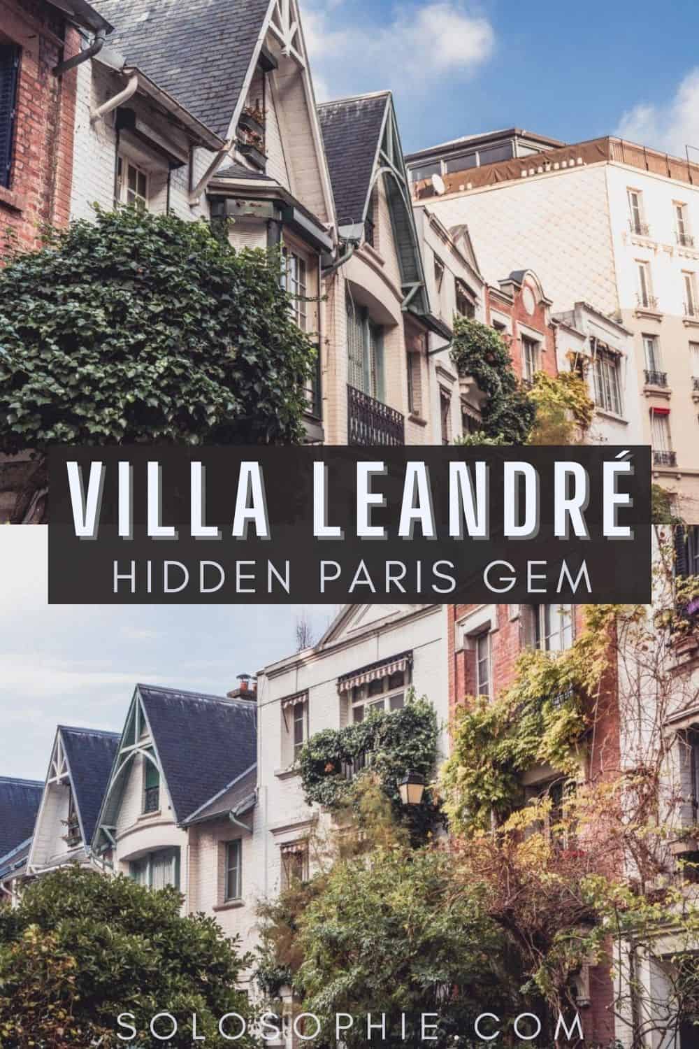 Hiddem Montmartre Paris France/ Villa Léandre: An English-Inspired Art-Deco Street in Montmartre