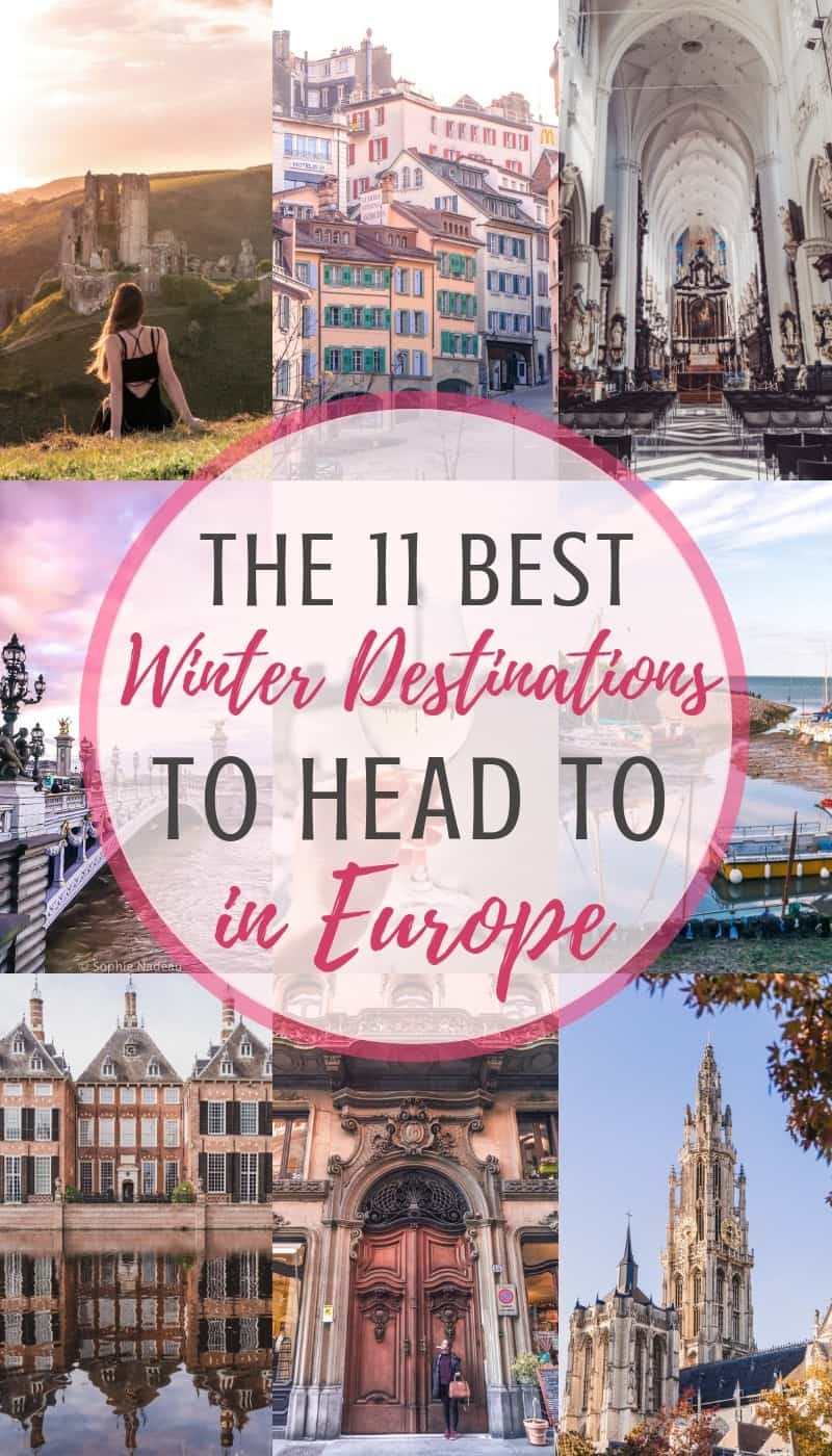 The 11 best winter destinations in Europe. Which cities to visit in the late months of the year. Where to see Christmas markets in Europe and which festivals to attend! Cities include Paris, Lausanne, Turin, and The Hague.