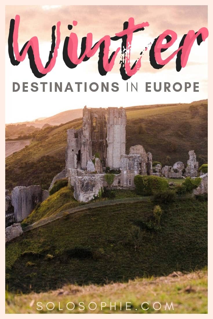 Winter in Europe: Here are 10+ magical winter destinations in Europe in which to live out your fairytale vacation. The best of Christmas markets, snowy destinations, and late summer sun revealed!