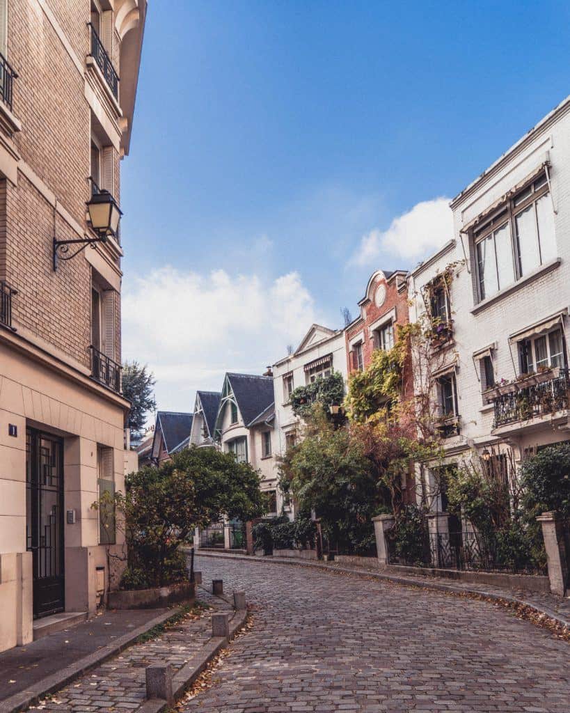 Villa Leandré: An English-Inspired Art-Deco Street in Montmartre, 18th arrondissement, Paris, France