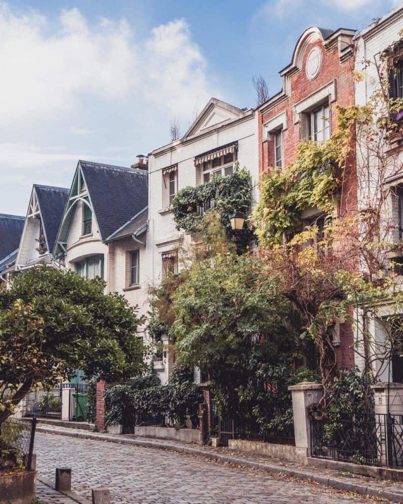 Villa Leandré: An English-Inspired Art-Deco Street in Montmartre, 18th arrondissement, Paris, France