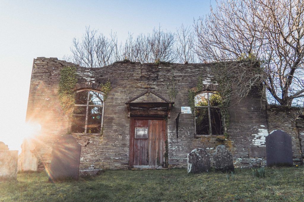 Exploring the Ruins of an Abandoned Chapel at Ford, South Hams, South Devon, England
